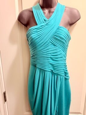 BCBG Teal Sleeveless Dress